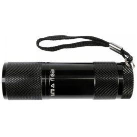   YATO YT08570 Elemes LED zseblámpa 30 lumen alumínium fekete 3 x AAA 