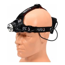   YATO YT08591 Elemes LED fejlámpa x M-L2 CREE állítható fókusszal 