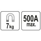 YATO YT08625 Hegesztő földelő mágnes 500A 7kg