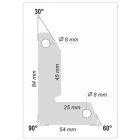 YATO YT08722 Hegesztési munkadarabtartó mágneses 30-60-90°/25 kg (2 db/cs)