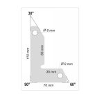 YATO YT08723 Hegesztési munkadarabtartó mágneses 30-60-90°/32 kg (2 db/cs)