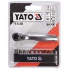 YATO YT14390 Racsnis csavarbehajtó bit készlet 11 részes CrV 