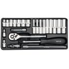 YATO YT14421 Dugókulcs készlet 23 részes 1/4": 4-13 mm