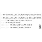 YATO YT14421 Dugókulcs készlet 23 részes 1/4": 4-13 mm