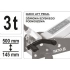 YATO YT17213 Hidraulikus krokodil emelő 3,0 t gyorsemelő pedállal