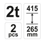 YATO YT17310 Tartó bak 2t (2 db/cs)