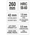 YATO YT1920 Lemezvágó olló 260 mm