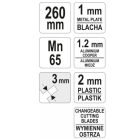 YATO YT19260 Lemezvágó olló 260 mm lengőnyelves