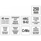 YATO YT1962 Lemezvágó olló 250 mm egyenes 