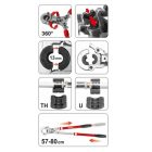 YATO YT21735 Krimpelő készlet 9 részes Pex-AL-Pex csövekhez 