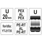 YATO YT21741 Krimpelő betét YT-21735 krimpelőhöz U-típus 20 mm