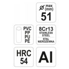 YATO YT2228 Csővágó olló PVC 51mm Alumínium