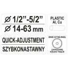 YATO YT2234 Csővágó görgős 14-63 mm ( réz - alumínium - műanyag )