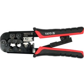   YATO YT22442 Krimpelő fogó UTP hálózati ( RJ45 ) és telefon ( RJ11 ) csatlakozókhoz