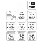 YATO YT2256 Krimpelő fogó 180 mm/0,08-6 mm