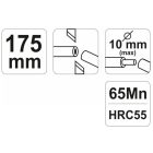 YATO YT2268 Kábelvágó&Blankoló fogó 175 mm automata