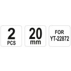 YATO YT22875 Pót él hidraulikus betonacél vágóhoz YT-22872 ( 2 db/cs )