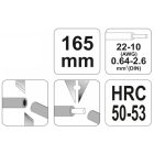 YATO YT2294 Blankoló fogó 165 mm (0,64-2,6 mm2)