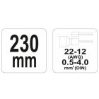 YATO YT2299 Krimpelő fogó 230 mm