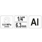 YATO YT2373 Lefúvató pisztoly rövid+hossz.szár 1/4"