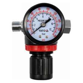   YATO YT2381 Pneumatikus nyomáscsökkentő szelep nyomásmérővel 1/4"