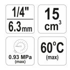 YATO YT2382 Pneumatikus levegő szűrő nyomásszabályzóval 1/4"