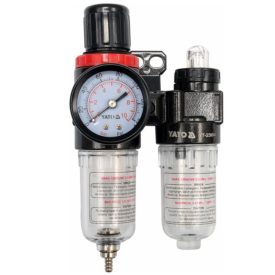   YATO YT2384 Pneumatikus levegő szűrő nyomásszabályzóval kenőtartállyal 1/4" 25 cm3