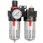 YATO YT2385 Pneumatikus levegő szűrő nyomásszabályzóval kenőtartállyal 1/4" 90 cm3 