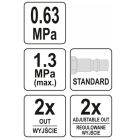 YATO YT23860 Pneumatikus elosztó szabályzóval