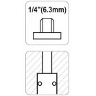 YATO YT2390 Pneumatikus gyorscsatlakozó 1/4" menetes 