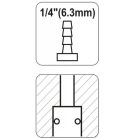 YATO YT2396 Pneumatikus gyorscsatlakozó 1/4" tömlővéges