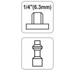 YATO YT2399 Pneumatikus tömlővég 1/4" menetes
