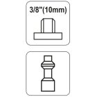 YATO YT2401 Pneumatikus tömlővég 3/8" menetes