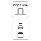 YATO YT2402 Pneumatikus tömlővég 1/2" menetes