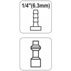 YATO YT2405 Tömlővég 1/4" csőcsatlakozó
