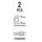 YATO YT24102 Pneumatikus tömlő gyorscsatlakozó apa 1/4" csővéggel 5 x 8 mm