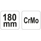 YATO YT2450 Ívelt önzáró fogó 180 mm CrMo