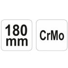 YATO YT2452 Ívelt önzáró fogó 180 mm CrMo