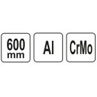 YATO YT2484 Egykezes csőfogó 3" 600 mm alu