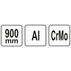 YATO YT2485 Egykezes csőfogó 5" 900 mm alu
