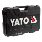 YATO YT38841 Dugókulcs készlet 216 részes 1/2": 10-32 mm, 1/4": 4-14 mm, 3/8": 10-19 mm CrV