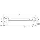 YATO YT4877 Csillag-villáskulcs 11/16" / 230 mm CrV