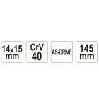 YATO YT4918 Csőkulcs 14-15 CrV40
