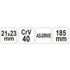 YATO YT4922 Csőkulcs 21-23 CrV40