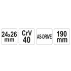 YATO YT4923 Csőkulcs 24-26 CrV40