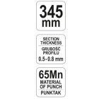 YATO YT5131 Profilegyesítő fogó ( gipszkartonozáshoz ) 345 mm d= 0,5-0,8 mm