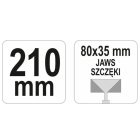 YATO YT5141 Profilfogó egyenes 80 x 35 mm