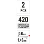 YATO YT52780 Kétoldalas spakli készlet 2 részes