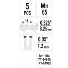 YATO YT84976 Láncfűrész láncszem 0,325" 1,3 mm (5 db/cs) 