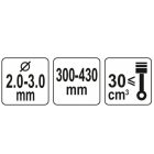 YATO YT85135 Fűkasza damilfej 2,0-3,0 mm